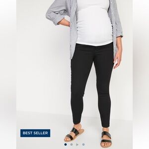 NWT Maternity Rollover-Waist 360° Stretch Super-Skinny Jeans
